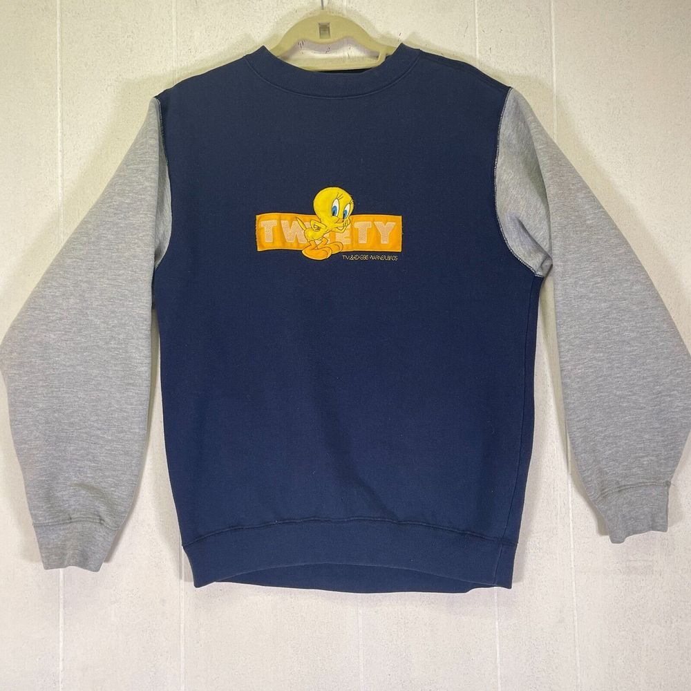 Men's Large Vintage 90's Warner Bros. Looney Tunes‎ Tweety Crew Neck Sweater